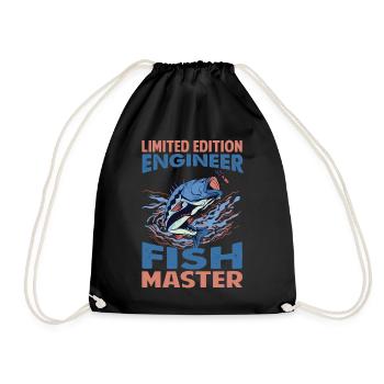 Limited Edition Engineer Fish Master - Fishing - F - Turnbeutel - Schwarz - Vorne