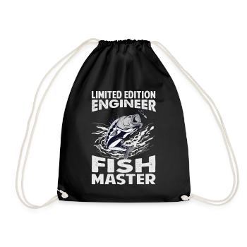Limited Edition Engineer Fish Master - Fishing - F - Turnbeutel - Schwarz - Vorne
