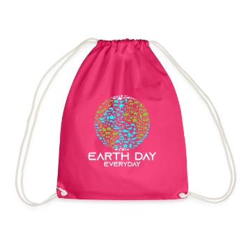 Jour de la Terre Tous les jours - Sac de sport léger - fuchsia - Devant