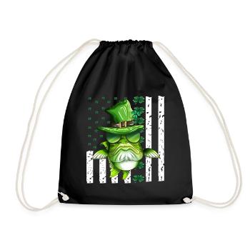 Vacances St Patrick Costume Déguisement Pêcheur - Sac de sport léger - noir - Devant