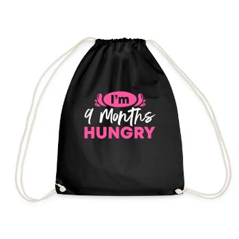 Annonce de grossesse drôle révéler que je suis - Sac de sport léger - noir - Devant