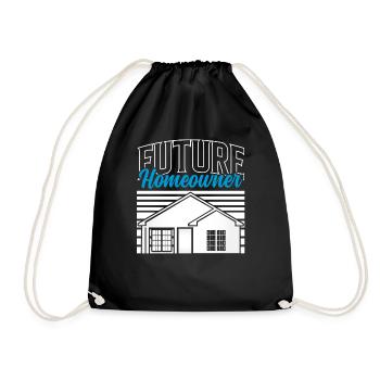 Future Homeowner Homeowner Landlord - Drawstring Bag - black - Front