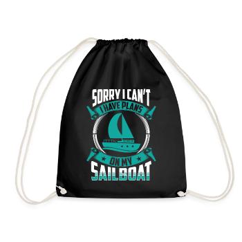 J’ai des plans sur mon voilier Désolé hobby - Sac de sport léger - noir - Devant