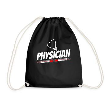 Doctor Profession Physician Doctor Medicine - Drawstring Bag - black - Front