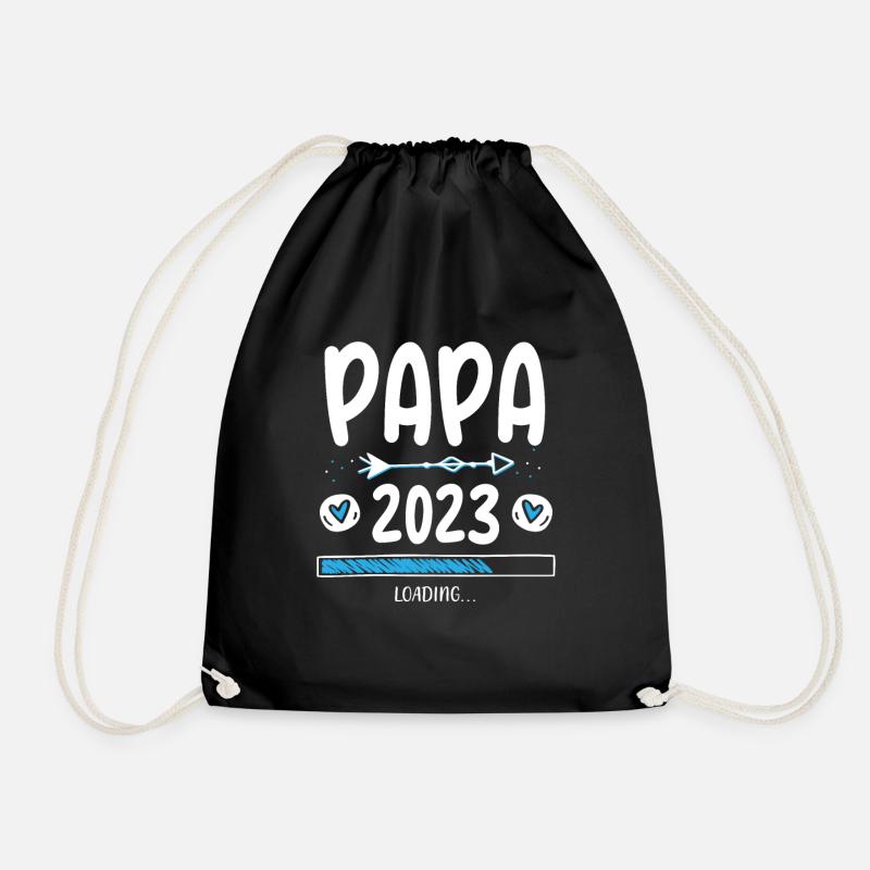 Papa 2023 Loading - Turnbeutel - Schwarz