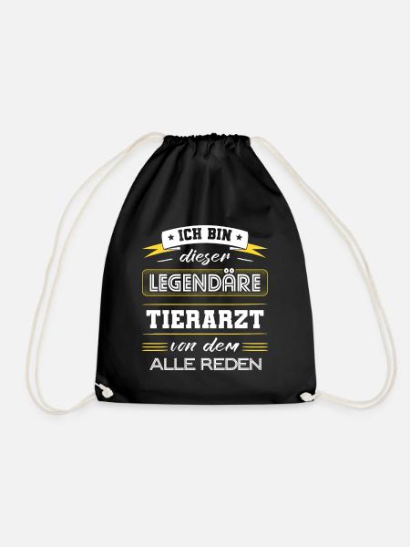 Ich Bin Dieser Legendäre Tierarzt Geschenk - Turnbeutel - Schwarz