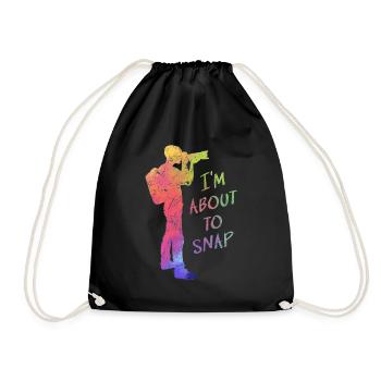 Photographer I'm in, Photography Lover Photo - Drawstring Bag - black - Front