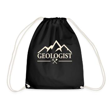Geologist Geology student Geology teacher Geology - Drawstring Bag - black - Front