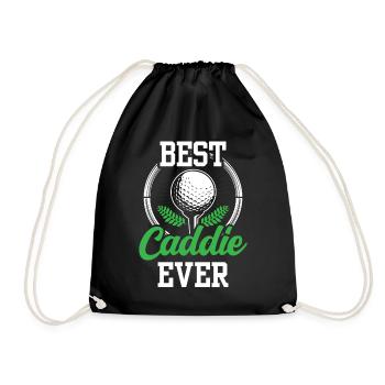 Bester Caddie Aller Zeiten Golfer Golf Golfen - Turnbeutel - Schwarz - Vorne