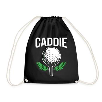 Caddie Golfen Beruf Golfer Golf - Turnbeutel - Schwarz - Vorne