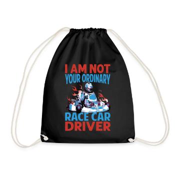 I Am Not Your Ordinary Race Car Driver - Racing -M - Drawstring Bag - black - Front