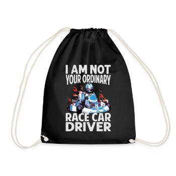 I Am Not Your Ordinary Race Car Driver - Racing -M - Drawstring Bag - black - Front
