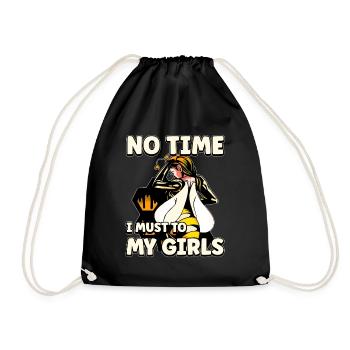 Pas le temps que je doive aller chez mes filles apicultrices - Sac de sport léger - noir - Devant