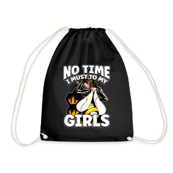 Pas le temps que je doive aller chez mes filles apicultrices - Sac de sport léger - noir - Devant