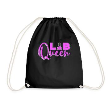 Labortechniker Lab Queen Wissenschaft Geschenk - Turnbeutel - Schwarz - Vorne
