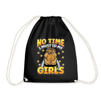 Pas le temps que je doive aller chez mes filles apicultrices - Sac de sport léger - noir - Devant