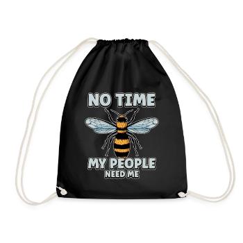 Pas de temps Ma colonie a besoin de moi Apiculteurs Abeilles - Sac de sport léger - noir - Devant