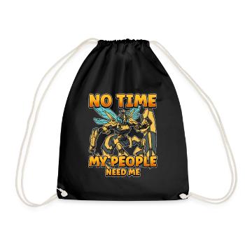 Pas de temps Ma colonie a besoin de moi Apiculteurs Abeilles - Sac de sport léger - noir - Devant