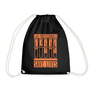 Laboratory Technician Science Lab Tech Gift - Drawstring Bag - black - Front