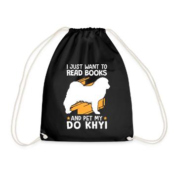 Faites un trait de Khyi et lisez le dogue tibétain - Sac de sport léger - noir - Devant