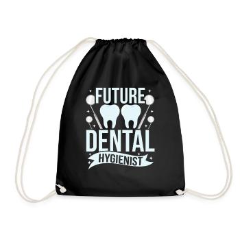 Future Dental Hygienist Dental Hygiene Team - Drawstring Bag - black - Front