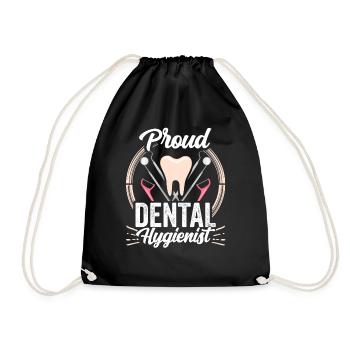 Fier hygiéniste dentaire Dentiste Hygiène dentaire - Sac de sport léger - noir - Devant