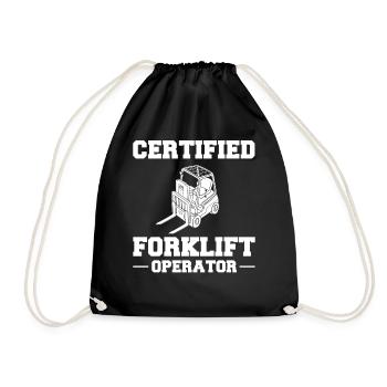 Conducteur de chariot élévateur Élévateur - Sac de sport léger - noir - Devant