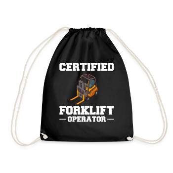 Conducteur de chariot élévateur Élévateur - Sac de sport léger - noir - Devant