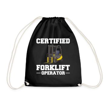 Conducteur de chariot élévateur Élévateur - Sac de sport léger - noir - Devant