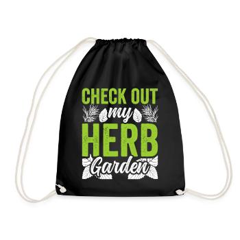 Découvrez mes herbes de jardin d’herbes aromatiques - Sac de sport léger - noir - Devant