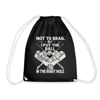 Pas pour me vanter, mais j’ai mis la balle dans le bon trou - Sac de sport léger - noir - Devant