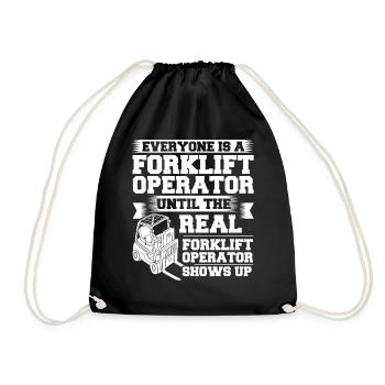 Conducteur de chariot élévateur Élévateur - Sac de sport léger - noir - Devant