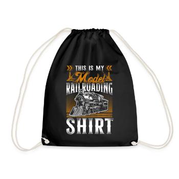 Conducteur de train à vapeur Trainspotting - Sac de sport léger - noir - Devant