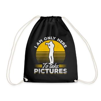 Photographe Je ne suis là que pour prendre des photos - Sac de sport léger - noir - Devant
