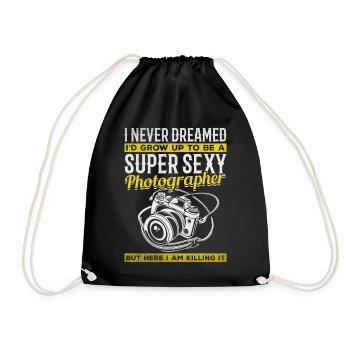 Photographie photo Photographe super sexy - Sac de sport léger - noir - Devant