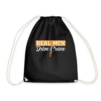 Travailleur de la construction Grue Grutier Conducteur De Grue Cadeau - Sac de sport léger - noir - Devant