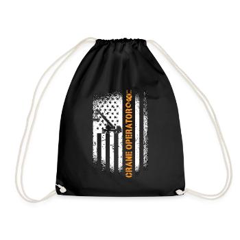 Grutier Ouvrier de la construction Grutier Cadeau de travail - Sac de sport léger - noir - Devant