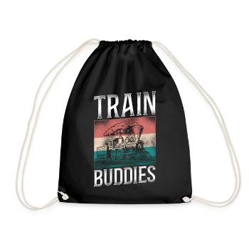 Conducteur de train à vapeur Trainspotting - Sac de sport léger - noir - Devant
