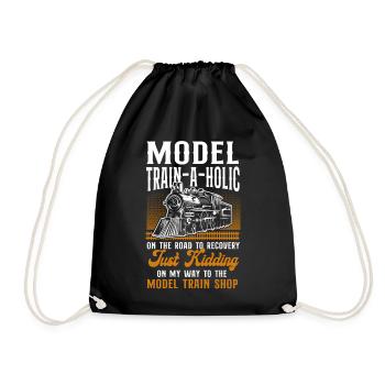Conducteur de train à vapeur Trainspotting - Sac de sport léger - noir - Devant