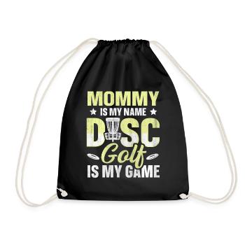 Maman est mon nom Disc Golf est mon jeu pour maman - Sac de sport léger - noir - Devant