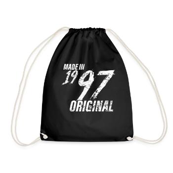 Made In 1997 Year of birth 1997 Birthday Women - Drawstring Bag - black - Front