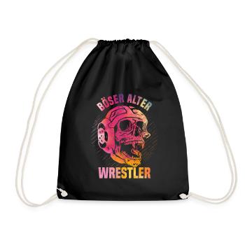 Kampfsport Ringen Wrestling Ringer I Böser Alter - Turnbeutel - Schwarz - Vorne