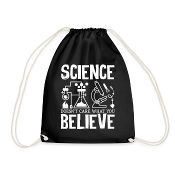 Teacher Science Doesn't Care What You Believe - Turnbeutel - Schwarz - Vorne