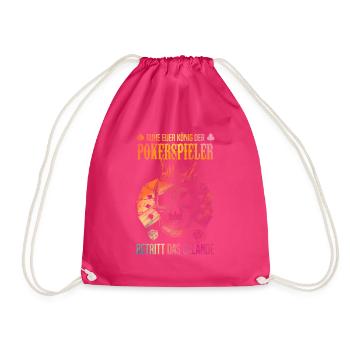Joueurs de poker - Reposez votre roi des joueurs de poker - Sac de sport léger - fuchsia - Devant