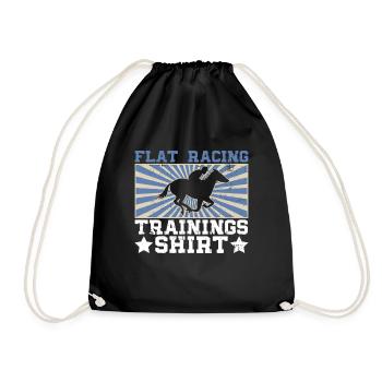Chemise d’entraînement de course plate - Courses de chevaux - Sac de sport léger - noir - Devant