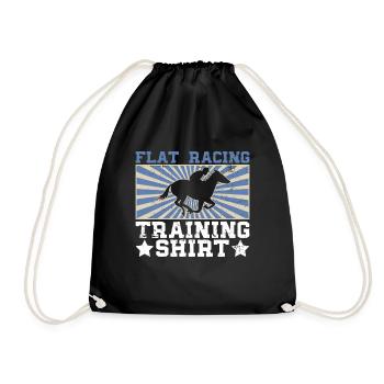 Chemise d’entraînement de course plate - Courses de chevaux - Sac de sport léger - noir - Devant