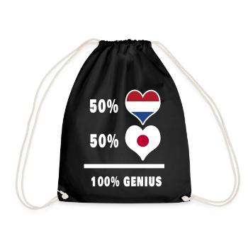 Le Japon et les Pays-Bas génie / GIFT - Sac de sport léger - noir - Devant
