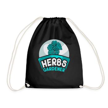 Herb Gardener Herb Herb Garden Herbalisme - Sac de sport léger - noir - Devant