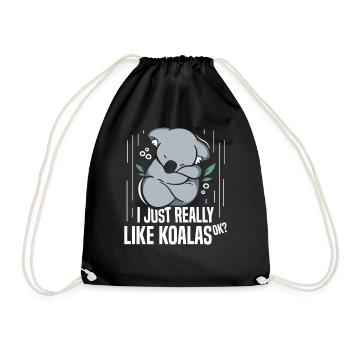 J’aime Koalas Just Very Okay? Koala Ours Koala - Sac de sport léger - noir - Devant