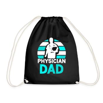 Docteur Père Médecine Médecin Profession médicale - Sac de sport léger - noir - Devant
